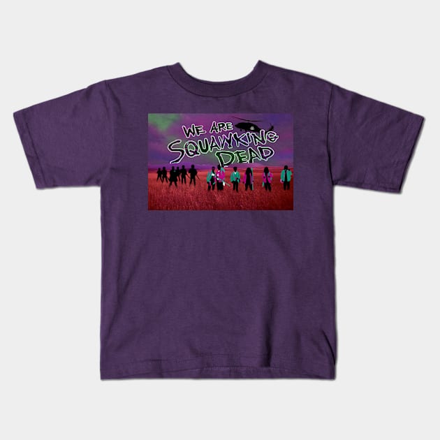 The Walking Dead: World Beyond ART Kids T-Shirt by SQUAWKING DEAD